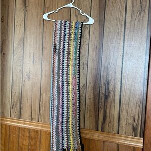 Hand Crafted Multicolor Crochet Scarf